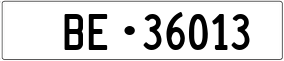 Trailer License Plate